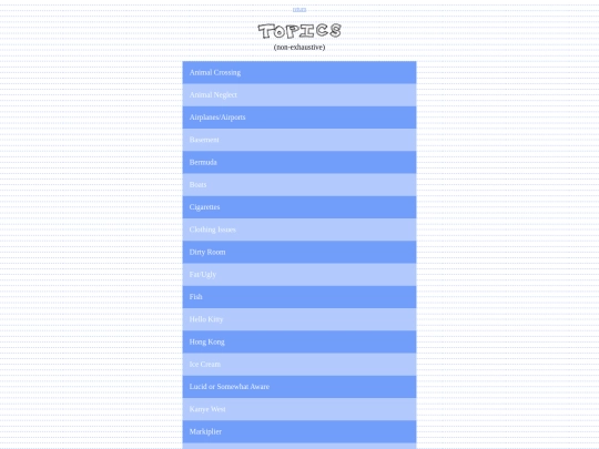 topics screenshot