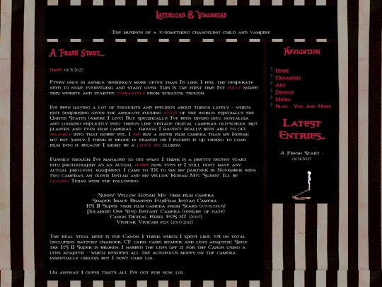 blog screenshot