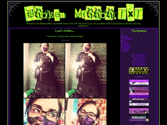brokenmirror/selfies screenshot