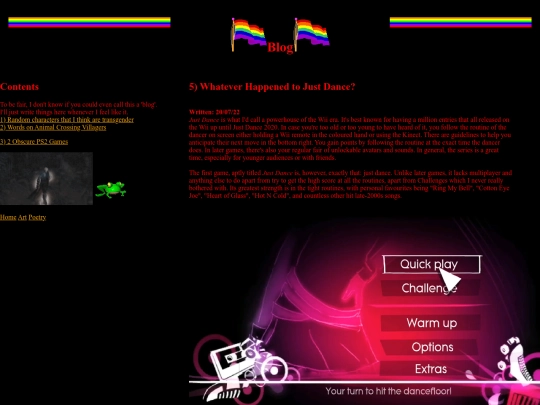 blog screenshot