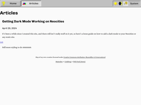 articles screenshot