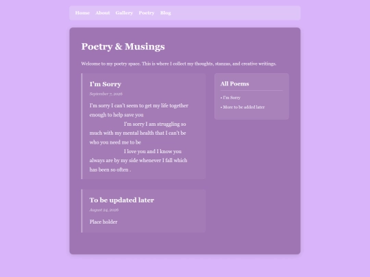 poetry screenshot