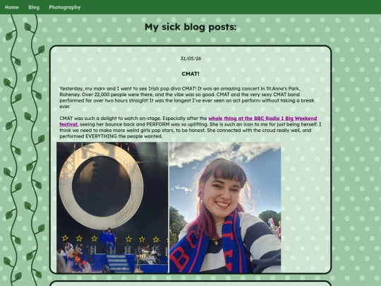 blog screenshot
