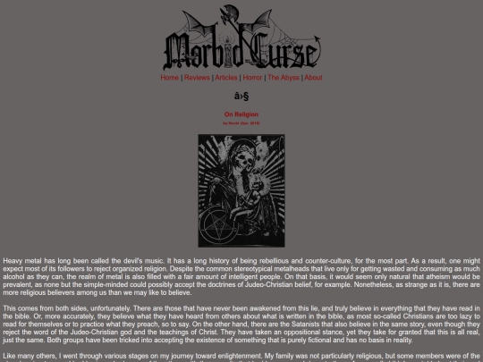 articles/religion screenshot
