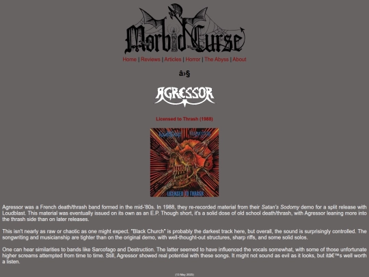 reviews/agressor screenshot