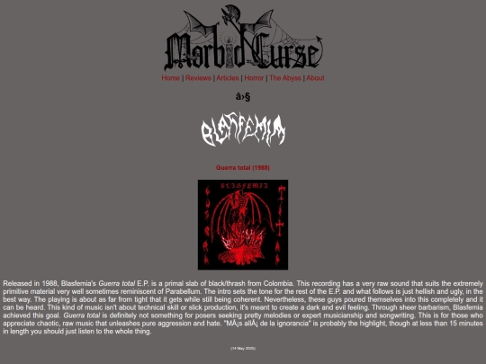 reviews/blasfemia screenshot