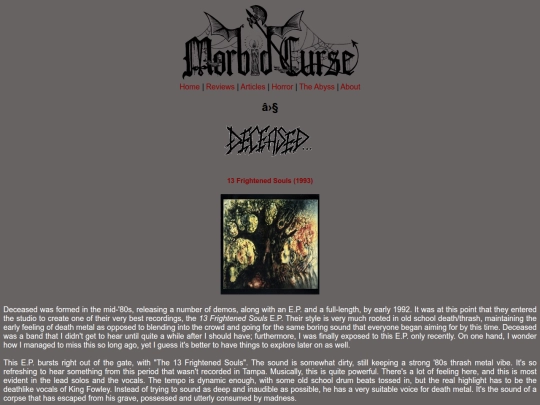 reviews/deceased screenshot