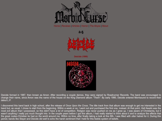 reviews/deicide screenshot