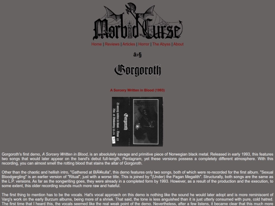 reviews/gorgoroth screenshot