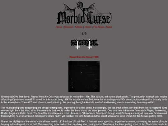 reviews/grotesque screenshot