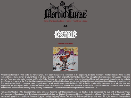 reviews/kreator screenshot