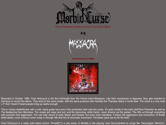 reviews/massacra screenshot