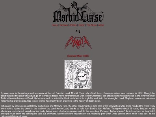reviews/morbid screenshot