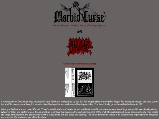 reviews/morbidangel screenshot