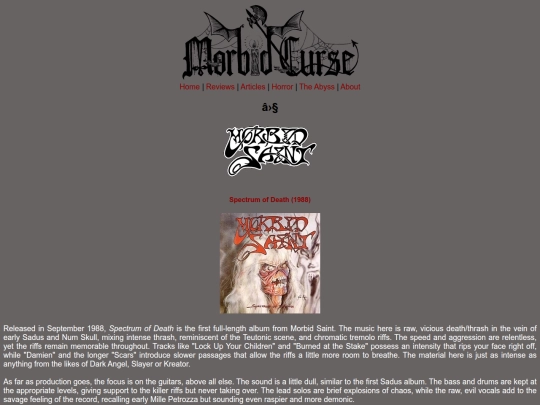 reviews/morbidsaint screenshot