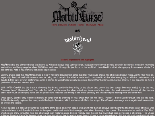 reviews/motorhead screenshot