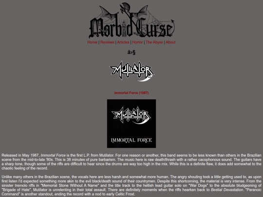 reviews/mutilator screenshot