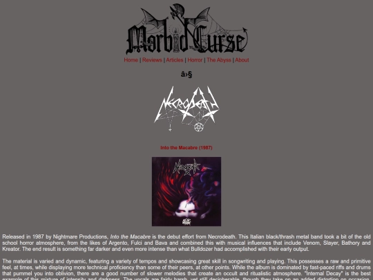 reviews/necrodeath screenshot