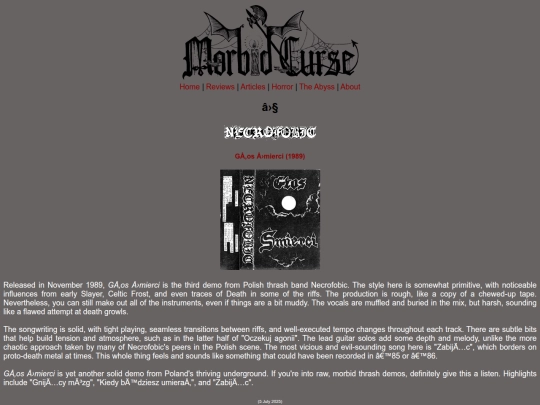 reviews/necrofobic screenshot