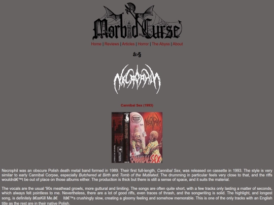 reviews/necrophil screenshot