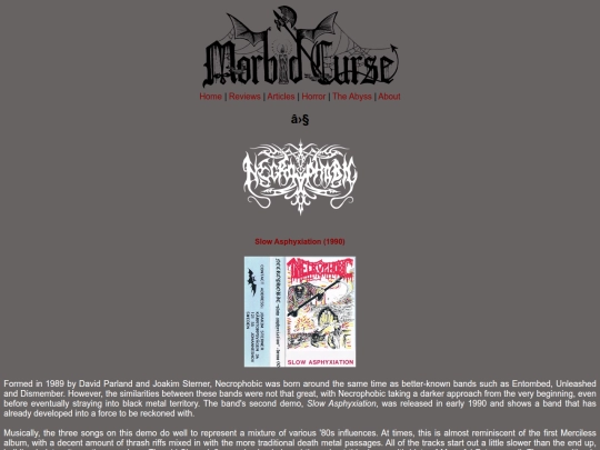 reviews/necrophobic screenshot