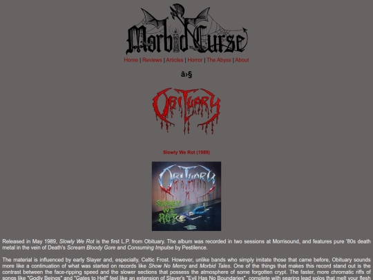 reviews/obituary screenshot