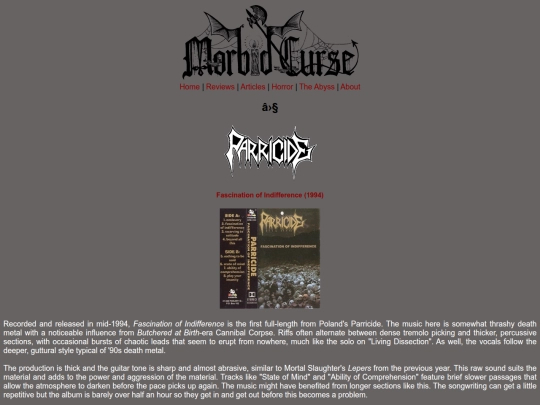 reviews/parricide screenshot
