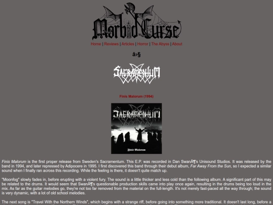 reviews/sacramentum screenshot