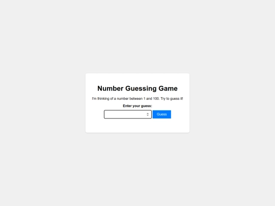 numguess screenshot