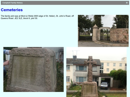 CampbellHistory/Cemeteries screenshot