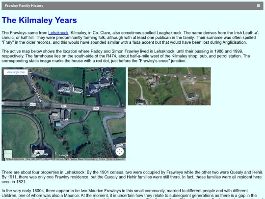 FrawleyHistory/KilmaleyYears screenshot