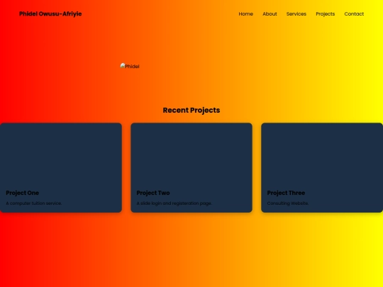projects screenshot