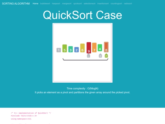 QuickSort screenshot