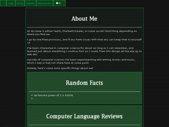 aboutme screenshot