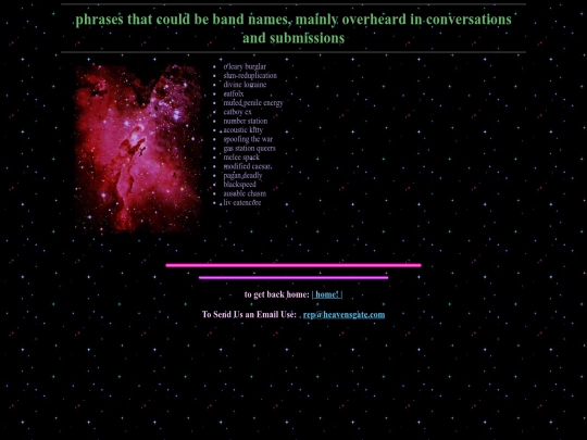 bandnames screenshot
