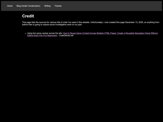 credit screenshot