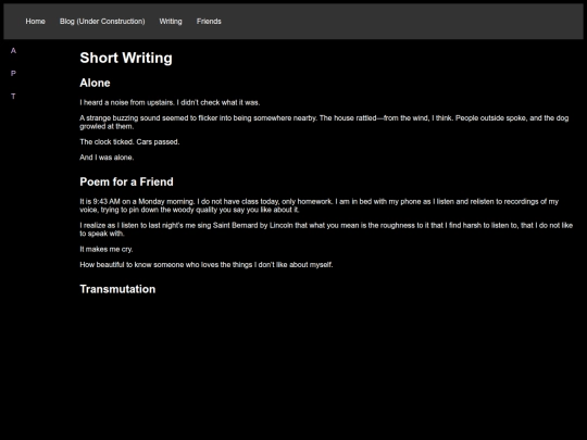 short_writing screenshot