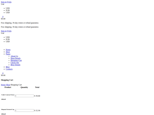 mens fasion /shopping-cart screenshot