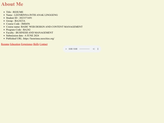 aboutme screenshot