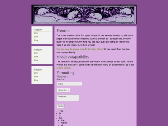 Sites/template screenshot