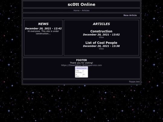 articles screenshot