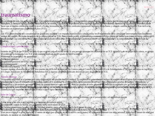traumatismo/traumatismo screenshot