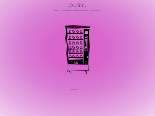 vault/vulnerabilia-vending-machine screenshot
