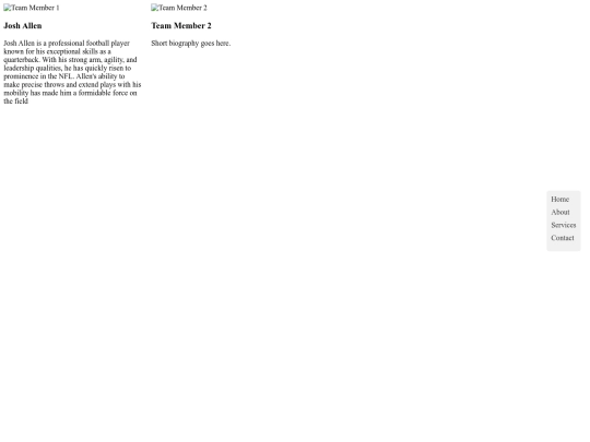Staffpage screenshot