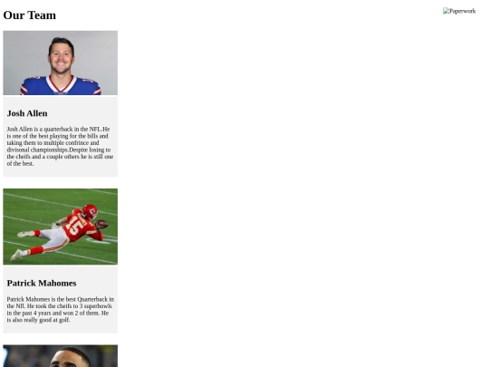 staffpage screenshot