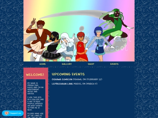 events screenshot