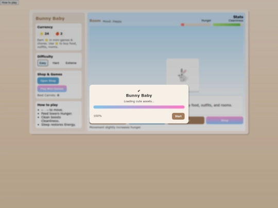 Bunnygame screenshot