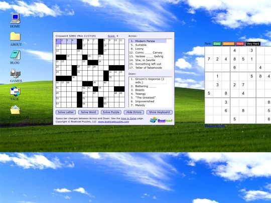 crossword screenshot