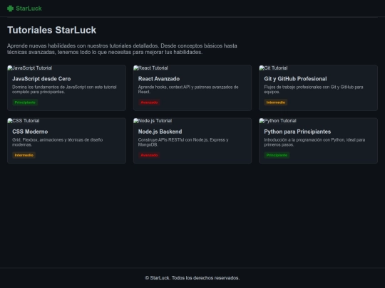 tutoriales screenshot