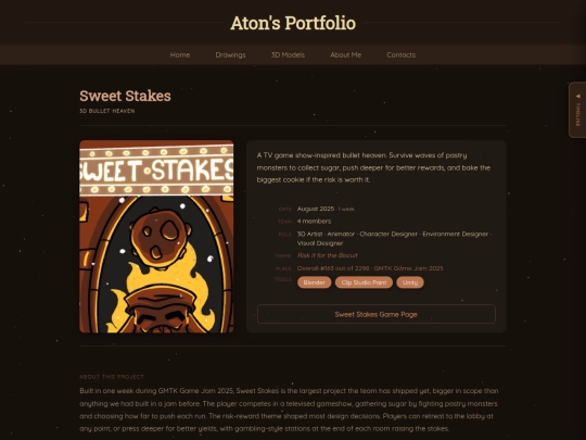 projects/sweet screenshot
